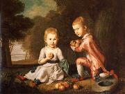 Charles Wilson Peale Isabella und John Stewart painting